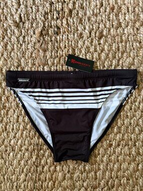 Jack Adams Striped Swim Brief